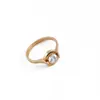 Anillo Simple de Acero de Titanio para Mujer Circonita Romana Diseño Nicho Lujo Ligero Anillo para Pareja Popular en Internet Anillo de Moda Joyería de Moda