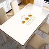 Tapete de mesa de vidro macio em PVC à prova d'água à prova de óleo toalha de mesa descartável tapete retangular para mesa de trabalho toalha de mesa isolante resistente a manchas tapete para mesa de centro