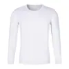Camiseta Esportiva de Secagem Rápida com Manga Longa e Logo Estampado Roupa de Trabalho Gola Redonda Camisa Publicitária Roupas para Corrida de Maratona com Personagens Estampados Personalizados