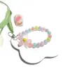 Cadena para Teléfono Móvil de Color Caramelo Acrílico con Cuentas Cuerda Anti-Pérdida para Teléfono Móvil Colgante Cubierta Protectora Bolso Colgante Simple de Moda