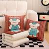 Almohada Colcha de Algodón Lavado Multifuncional de Dibujos Animados Dopamina Dos en Uno Cojín de Coche con Logo Personalizado Colcha de Doble Propósito