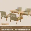 Sillón de cuero para una, dos o tres personas, adecuado para salas de estar, casas de huéspedes, hoteles, apartamentos de alquiler y espacios pequeños, con tejido de ratán