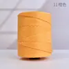 Ligero de 3 mm de Grosor Hilo Hueco Hilo de Seda de Hielo Bolso Tejido a Mano con Ganchillo Cojín Hilo para Sombrero de Sol de Verano