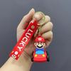 Llavero de coche de Mario con diseño de dibujos animados, colgante para bolso, llavero para coche, mochila, accesorios colgantes