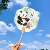 Panda de Frutas Papel de Abanico Caligráfico Creativo Atracción Turística Estilo Antiguo Fotografía Tendencia Nacional Abanico Souvenir Cultural y Creativo