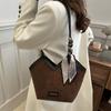 Bolsa tote grande de moda vintage feminina outono e inverno nova bolsa de ombro único para viagem casual de alta qualidade bolsa axilar