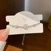 Pulsera Ajustable de Flor Blanca de Rosa 3D de Moda para Mujer, Sencilla y Delicada, Adecuada para Estudiantes, Joyería al por Mayor para Puestos Callejeros y Tiendas Físicas