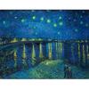 Pintura Sem Moldura Noite Estrelada de Van Gogh Mais Vendida da Amazon Estudo de Cenário de Flores Clássico de Van Gogh Pintura para Pendurar na Sala de Estar