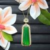Colgante de Calcedonia Verde Natural de Alta Calidad con un Diseño Versátil y Elegante, Ágata Jade Venta al por Mayor de Fábrica