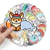 50 adesivos criativos de animais de desenho animado para malas, tendência personalizada para decoração de laptop, adesivos de batata pequena