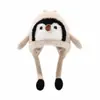 Gorros para Niños que Hacen Ruido al Apretar, Lindos y Adorables Gorros de Invierno de Pingüino para Niños y Niñas, Gorros Engrosados y Cálidos que Protegen los Oídos