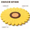 Mantel Redondo Aislante del Calor, Salvamanteles Antiescaldaduras, Posavasos de Dibujos Animados de Girasol Resistente a Altas Temperaturas para Cocina, Vajilla de PVC Absorbente de Agua y Aislante del Calor