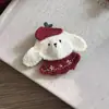 Broche Fofo de Coelho e Cachorro para Mulheres com Atmosfera de Ano Novo, Broche Doce e Versátil para Casaco de Inverno e Suéter, Acessório de Bolsa