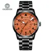 Relógio Mecânico Automático Masculino Augusten Business Suíço com Pulseira de Aço Inoxidável e Calendário, Atacado