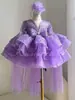 Vestido de festa dançante de férias para meninas - vestido de princesa com lantejoulas