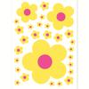 Comercio Exterior Color 12 Colores Pegatinas de Pared de Flores Decoración de Pared para Habitación Infantil Dormitorio Pegatina Pintura PVC Dibujo Animado Enseñanza Jardín de Infancia