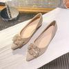 Sapatos de Salto Bloco Estilo Francês para Mulheres, Novo Modelo Primavera/Verão 2025, Sensação de Luxo, Confortáveis para os Pés, Sapatos de Casamento de Uso Duplo, Sapatos de Salto Femininos da Moda