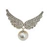 Broche de tulipa de diamante completo feminino flor corpete casaco casaco pin terno acessórios lenço de seda fivela pin liga pin