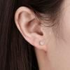 Pendientes de Botón de Plata S925 Huasheng Jewelry Pendientes de Capullo de Flor de Oro de 14K Pendientes Versátiles Venta Directa de Fábrica Al por Mayor