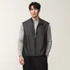 Novo colete versátil e estiloso estilo americano 2026, peça externa casual à prova de vento masculina para primavera e outono