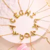 Diseño de estilo europeo y americano sentido del diseño colgante de acero de titanio moda simple collar con letra inglesa colgante regordete no se decolora producto nuevo