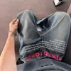 Marca de Moda de Calle Jeans para Hombre Primavera y Otoño Nuevos Pantalones Rectos Sueltos Hip-Hop Pantalones de Pierna Ancha Caídos Hip-Hop Americano