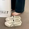 2026 Verão Novo Leve Slip-on Sapatos Forrest Gump Color Block Esportivos Branco Tênis de Lona Solado Plano Versátil Sapatos de Treino Alemães Feminino