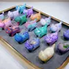 Adorno de Escritorio de Gato Pintado, Figura de Gato de Madera de Ébano Negro, Regalo Creativo para Hombres y Mujeres, Colgante Decorativo de Dibujos Animados de Gato Original