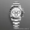 Reloj Daytona Panda Azul Hielo para Hombre, Reloj de Pulsera Mecánico Totalmente Automático con Tres Subesferas y Seis Agujas, Cronógrafo Multifunción Danny Road
