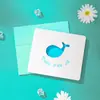 Tarjeta de felicitación creativa con sobre Día de San Valentín Acción de Gracias Tarjeta de felicitación de festividad empresarial Floristería Tarjeta con mensaje de bendición Tarjeta pequeña de agradecimiento