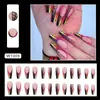 Popular Comercio Exterior Primavera y Verano Fresca Moda Estilo Ins Europeo y Americano Brillante Lentejuela Usable Cuadrado Longitud Media Uñas Usables