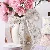 Cinta de Chifón Estampada con Adorno Floral Pequeño Accesorios para el Cabello Lazo DIY Cinta para Sombrero de Paja Correa de Embalaje para Caja de Regalo