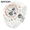 Reloj Electrónico Sanda Popular Moderno Luminoso Deportes al Aire Libre Multifuncional Impermeable Reloj para Estudiantes Hombres y Mujeres