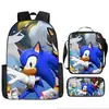 Mochila Escolar Transfronteriza Niña Sónica Dibujos Animados Bolsa Infantil Mochila Escolar para Niño Mochila de Jardín de Infancia Traje