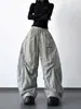 Pantalones de Pana de Pierna Ancha Plisados Estilo Retro Americano Nuevos para Invierno 2025 para Mujer, Holgados con Efecto Adelgazante, de Cintura Alta, Casual