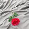 Simulação de casamento com uma única rosa, arranjo de flores redondo para auditório de casamento, guia de estrada, flor de mesa, segurando flores, decoração para casa, flor falsa