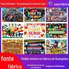 Fabricante internacional personaliza tecido para painel de decoração de festa, tapeçaria para pendurar na parede da sala de estar e painéis de porta personalizados