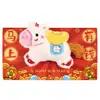 Bolsa de Sobre Rojo Estilo Nuevo con Diseño Lindo y Creativo para el Año del Caballo 2026, Sobre de Dinero de Peluche Estilo Acordeón para Año Nuevo Chino