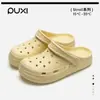 Tamancos Puxi para Uso Externo no Verão, Sola Grossa, Antiderrapante, Sola Macia, Chinelos Fechados para Homens, Chinelos Eva para Exterior