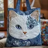 2026 Nueva Serie Transfronteriza de Gatos Estampado Digital Bolso de Hombro Acolchado de Moda