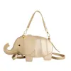 Bolsa Feminina Fofa em Formato de Elefante Mini Bolsa de Ombro Transversal Em Estoque Atacado Fashionável Versátil Bolsa de Mão Estilo Ins