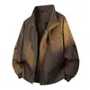 Chaqueta Casual de Trabajo para Pareja de Primavera y Otoño, Tela de Alta Calidad con Efecto Desgastado, Corte Holgado, Cuello Solapa Moderno