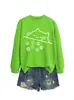 Amazon eBay Tienda Independiente Linda y Divertida Casual Sudadera de Gato Dados Redonda Cuello Largo para Comercio Exterior Transfronterizo