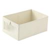 Caja de Almacenamiento de Tela Hecha a Medida de Fábrica, Caja de Almacenamiento de Ropa con Ventana de Algodón y Lino, Caja de Almacenamiento Plegable sin Tapa, Cajón de Escritorio