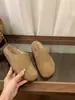 Zapatos Birkenstock de Cuero Genuino con Suela Gruesa, Zuecos Medios con Puntera, Zapatos de Mujer para Usar al Aire Libre, Zuecos Medios Birkenstock Versátiles para Primavera y Otoño 2025