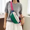 Nueva riñonera deportiva de color block transfronteriza, bolsa de pecho, bolso de hombro pequeño ligero casual simple para ciclismo