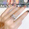 Anillo Lazo de Polvo de Cereza para Mujer Apertura Ajustable Nicho Sentido de Alto Nivel Anillo de Comida Estilo Frío ins Celebridad de Internet