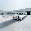 Semirreboque Baixo Especial para Exportação Transfronteiriça Veículo Mecânico de Transporte Trailer de Quatro Eixos Transporte de Maquinário Pesado de Engenharia