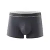 Ropa interior de algodón para hombre de tiro medio, transpirable y antibacteriana, calzoncillos bóxer 100% algodón, color liso, shorts deportivos cómodos y transpirables