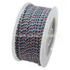 Cuerda Ruyi de Hilo de Algodón Color Mixto Enrollada a Mano Estilo Tibetano Juguete Colgante Trenzado Cordón Cuerda Colorida de Ocho Hilos Borla Hilo para DIY